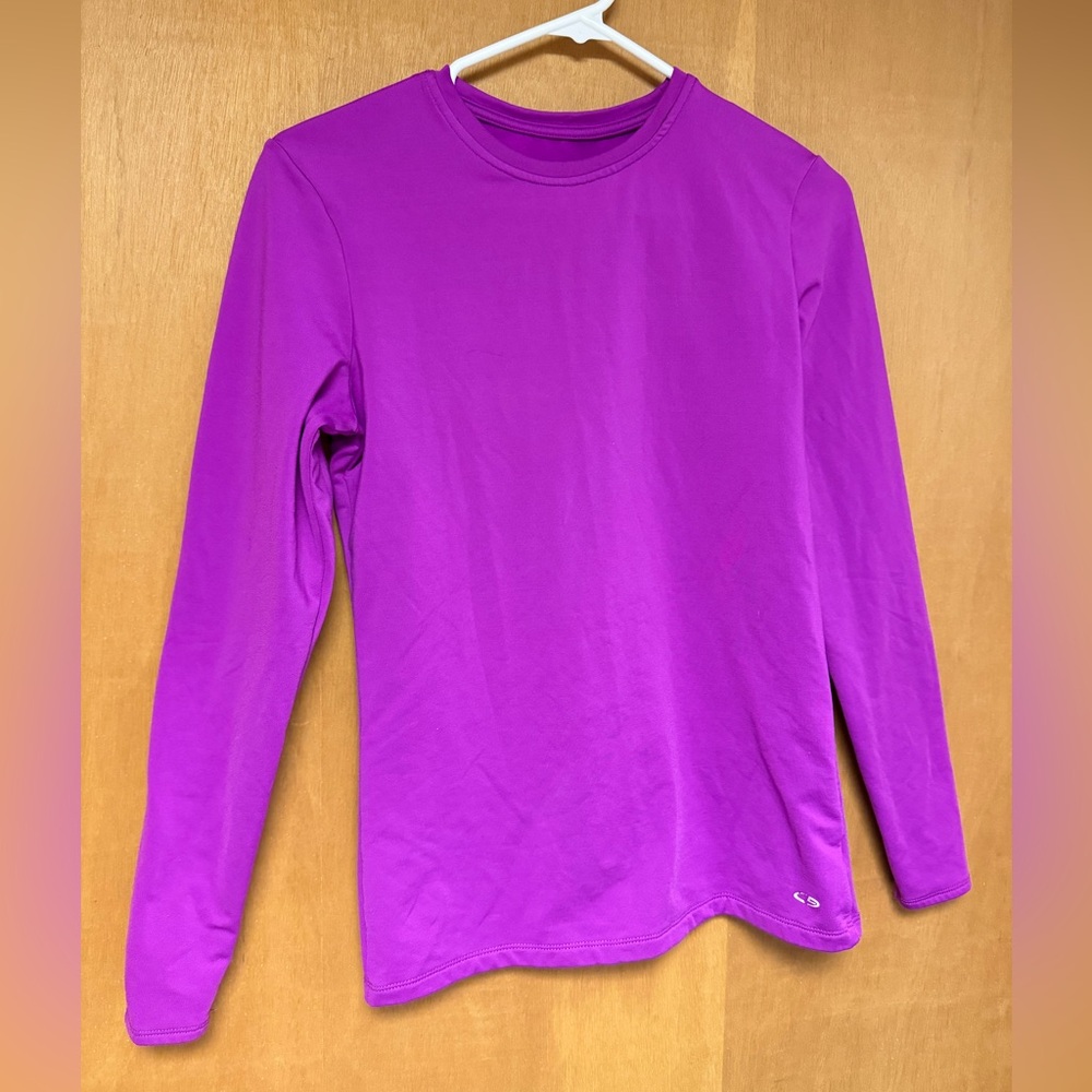 Size L Purple Champion Long Sleeve